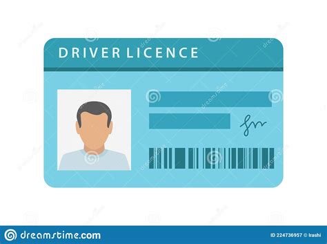 Driver Licence Icon Driver Id Card Vector License Drive Identity
