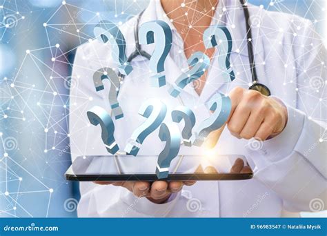 Answers To Any Medical Questions From Stock Illustration