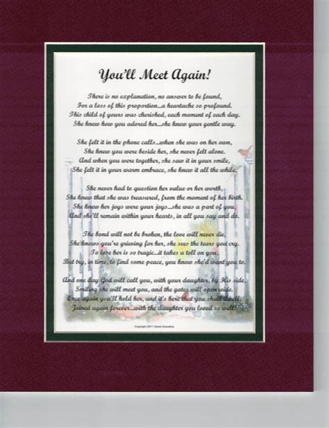 Daughter Memorial Poem in Memory of Daughter Death of a - Etsy Canada