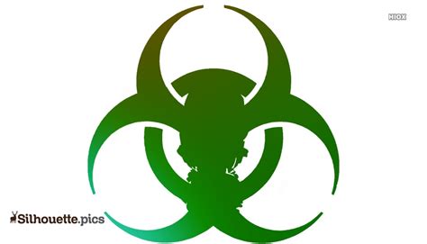 Toxic Symbol Silhouette Vector Clipart Images Pictures