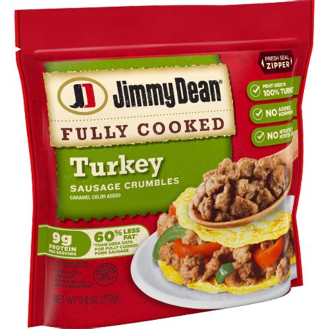 Jimmy Dean Fully Cooked Breakfast Turkey Sausage Crumbles 96 Oz