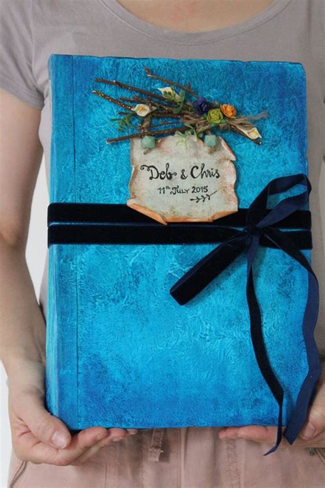 Find the perfect place to celebrate your wedding day with our extensive range of listed venues. Rustic Teal woodland wedding guest book, photo album ...