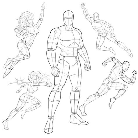 How To Draw A Superhero Body Howtova