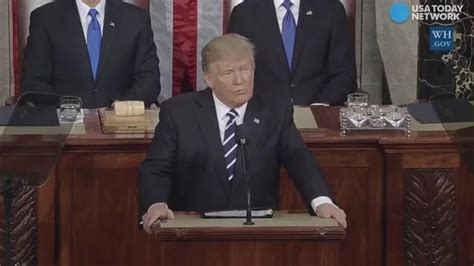 But his address was eventually rescheduled. Full text of President Trump's first address to Congress