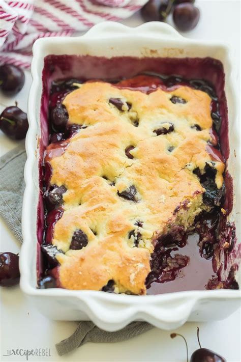 This Classic Cherry Cobbler Is The Ultimate Dessert For Summer It Uses Fresh Cherries And A
