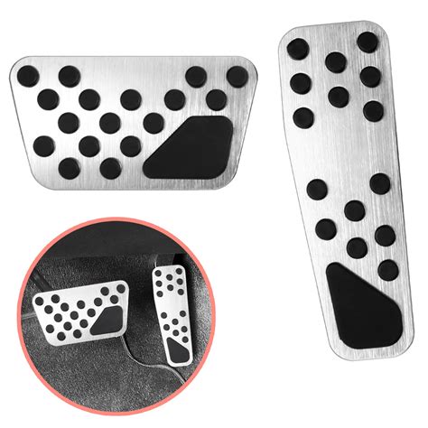 Buy WORCAS No Drill Anti-Slip Aluminum Brake Pedal Cover,Accelerator