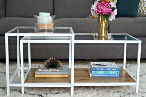 I got the idea when i saw the vittsjo shelves that tiffany at meaningful home gave a gold make over to! Restyle it Wright: Ikea Restyle: Vittsjo Hack