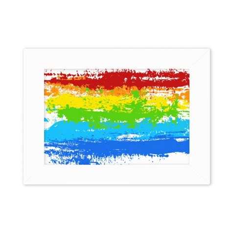 Stippling Rainbow Lgbt Photo Mount Frame Picture Art Painting Desktop