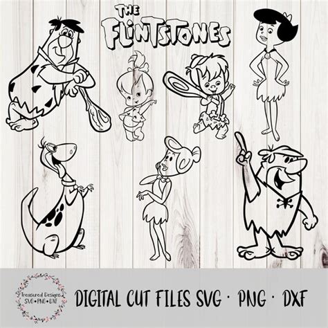 The Flintstones Svg Bundle Classic Cartoon Svg Bundle Etsy