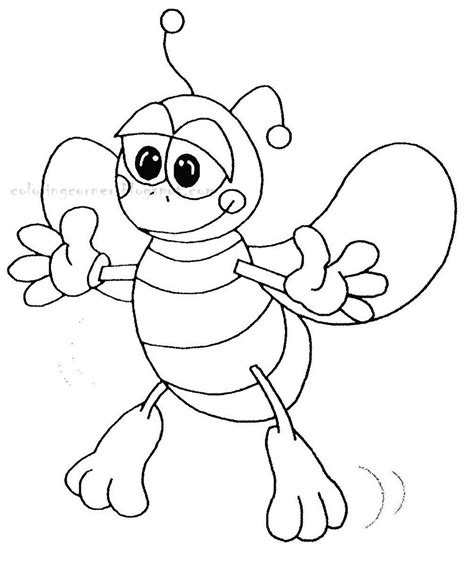 What would be an unexpected color for bees? Bees Coloring Pages