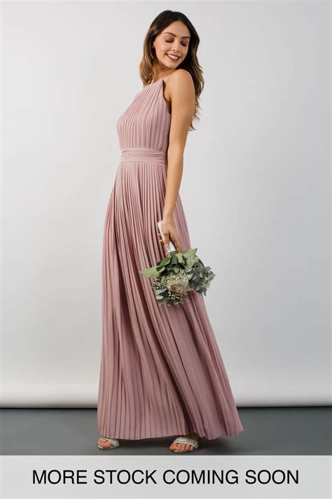 Tfnc Serene Mauve Maxi Dress Blush Bridesmaid Dresses Dresses