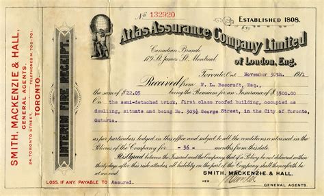 Atlas Assurance Company Limited Of London Eng All Items Digital