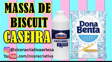 Como Fazer MASSA CASEIRA DE BISCUIT Receita Caseira De Massa Para