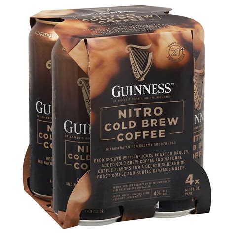 Guinness Nitro Cold Brew Coffee 149 Oz Cans Shop Beer And Wine At H E B