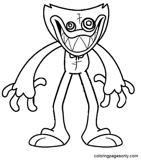 Huggy Wuggy Coloring Pages Free Printable Coloring Pages