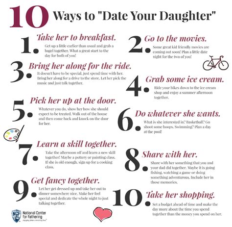 10 Ways To Date Your Daughter National Center For Fathering