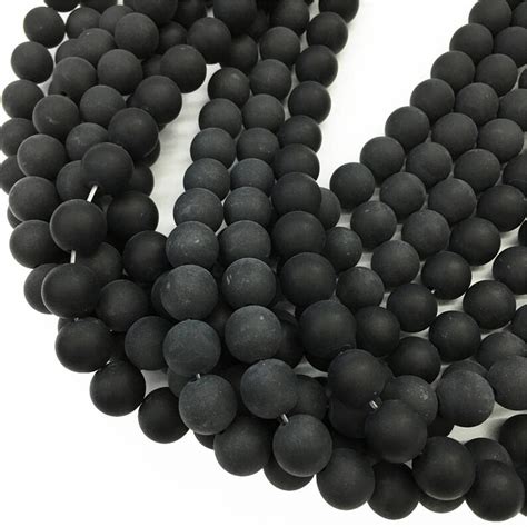 Matte Black Onyx Round Beads 6mm 8mm 10mm 12mm Gemstone Beads Etsy Uk
