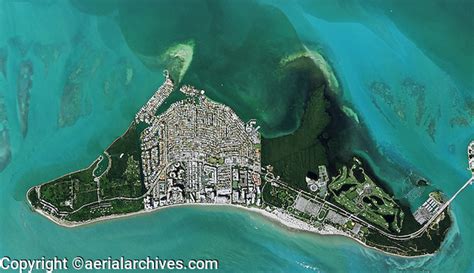 Aerial Photo Map Of Key Biscayne Miami Dade County Florida Aerial