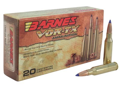 Barnes Vor Tx Ammunition 7mm 08 Remington 120 Grain Tipped Triple Shock