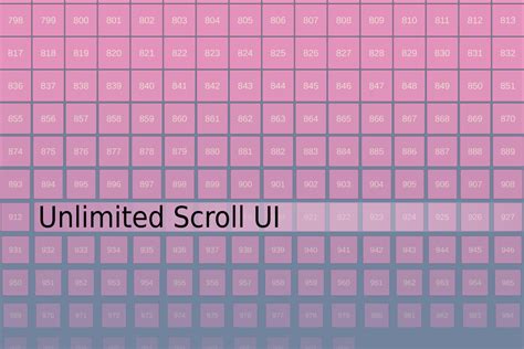 Unlimited Scroll Ui 2d Gui Unity Asset Store