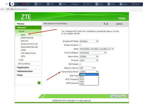 Cara mengganti password modem zte f609 indihome. Cara Mengatur Jarak Wifi Indihome ZTE F609 Dengan Empat ...