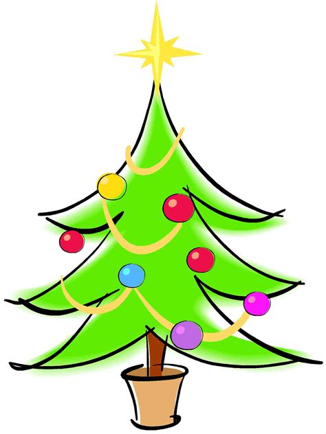 Cartoon Picture Of Christmas Tree Clipart Best