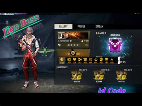 Golds or diamonds will add in account wallet automatically. Free fire Jigs Boss 🛡 Id Code🔱💲 - YouTube