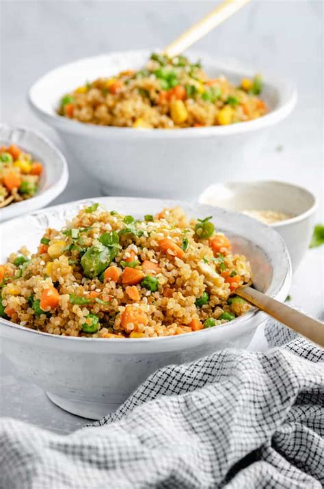 Quinoa Fried Rice Recipe Minute Dinner Idea Simply Quinoa