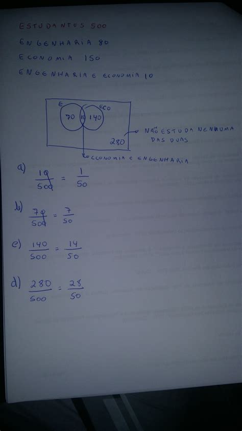 Numa Escola 150 Alunos Estudam Matemática