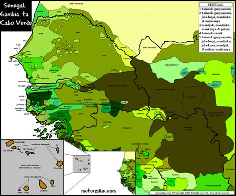 Languages In Senegal Gambia And Cape Verde Gambia French West Africa