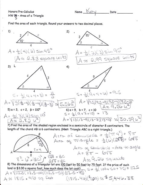 Introduction to further applications of trigonometry; 6 Trigonometry Word Problems Worksheets with Answers ...