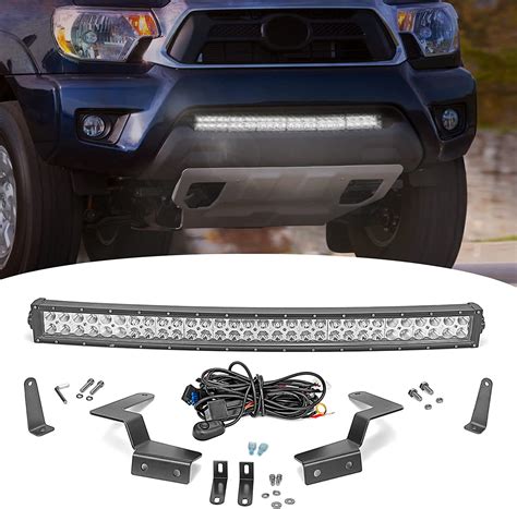 Buy Dasen Inch W Curved Led Light Bar Lower Hidden Bumper Grille Mounting Brackets