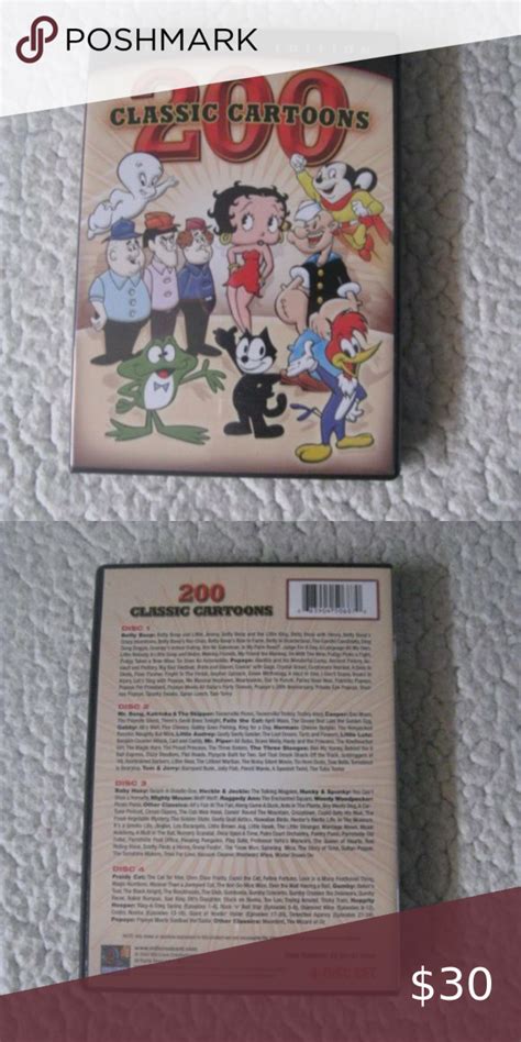 200 Classic Cartoons Collectors Edition 4 Disc Dvd Set Fraidy Cat