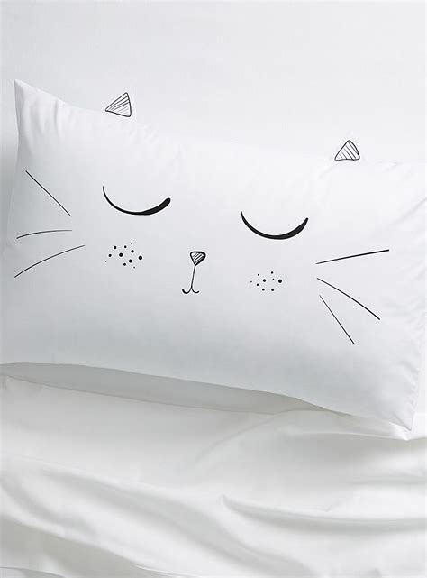 Kitty Cat Pillowcase Pillowcases White Cat Pillowcase Pillow