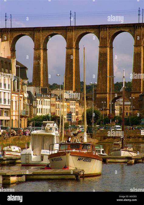 France Brittany Finistere Port Harbour Marina River Morlaix River