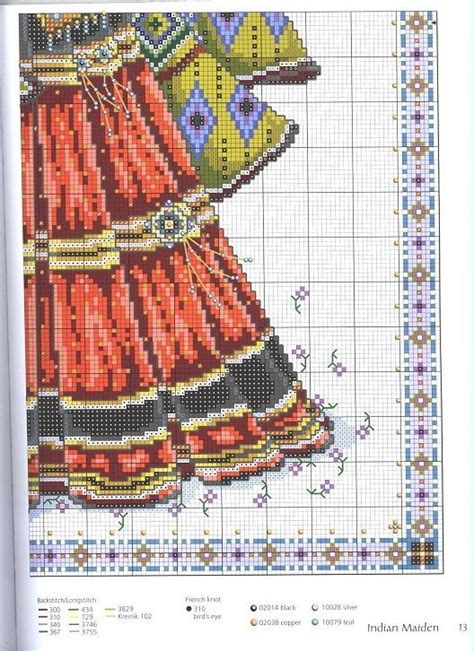 These are cross stitch patterns only.(they are not kits) you supply your own fabric and floss. Indian Maiden (4/4) | Cross stitch, Beaded cross stitch ...
