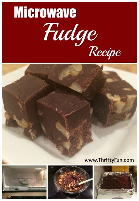 One 3 ingredient microwave fudge recipe base. Microwave Fudge Recipes | ThriftyFun