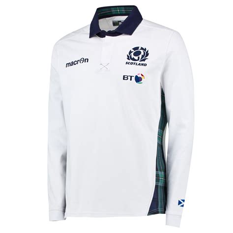 The home of scottish rugby union on bbc sport online. Macron Mens Scotland Rugby Away 7s Long Sleeve Shirt 15/16 ...