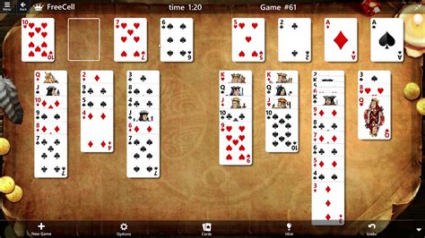 Freecell Game 61 Solved Microsoft Solitaire Youtube