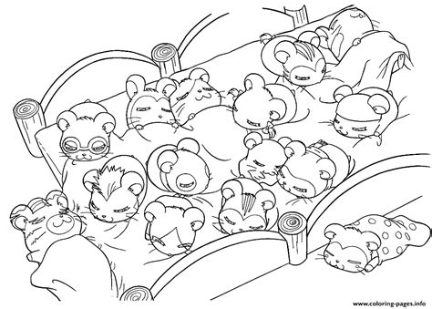 Kawaii cute hamster coloring pages. Cute Hamsters Sleeping 6e0c Coloring Pages Printable