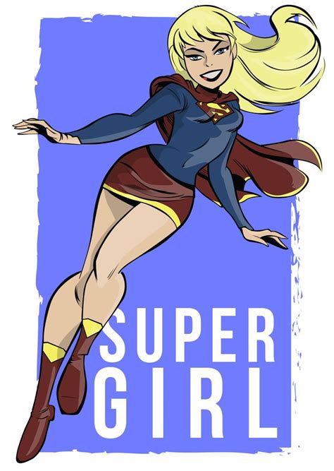 Wonder Woman Supergirl Batman Drawn In The Style Of The Famous Dcau