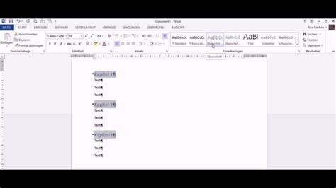 Auswahlmenü zum erstellen eines inhaltsverzeichnisses. Inhaltsverzeichnis erstellen mit Word - YouTube