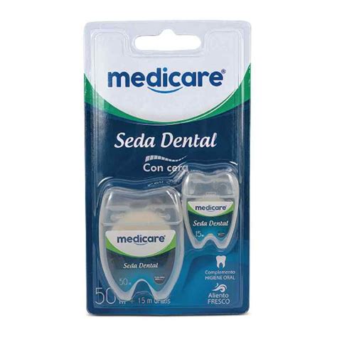 Seda Dental Medicare Con Cera 50 Mts 15 Mts Farmapalacio