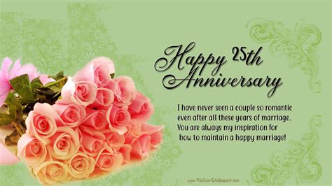 25th Anniversary Wishes For Parents And Silver Wedding Anniversary Wishes