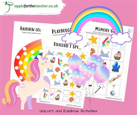 Unicorn Activity Pack Eyfs Apple For The Teacher Ltd