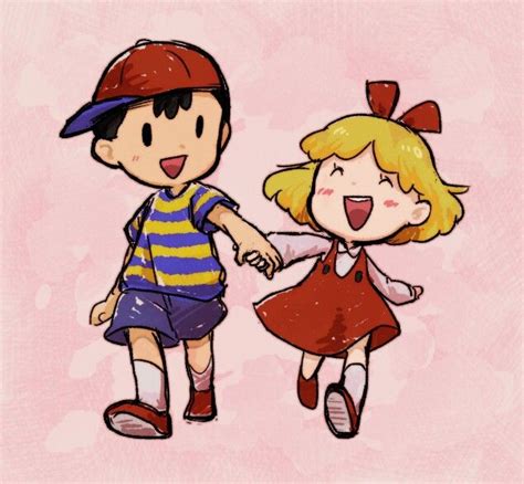 Ness And Tracy Earthbound Mother Games Mother Art Cute Games