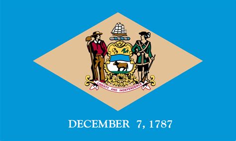 Delaware adopted its coat of arms in 1777, and the state government used that coat of arms as its primary symbol until the flag came into use. Delaware USA Flag Pictures