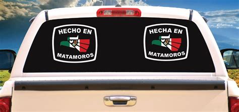 Hecho En Matamoros Letters Decal Car Window Laptop Vinyl Etsy