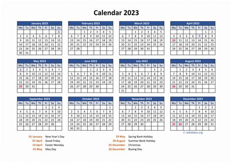 Calendar For 2023 United Kingdom Get Latest News 2023 Update