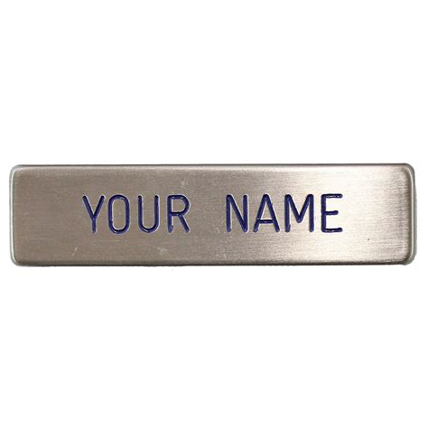 Metal Engraved Thomas Nametags